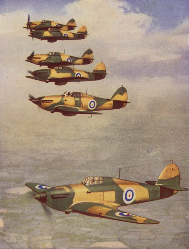 Hawker Hurricanes (barevné foto) od English Photographer