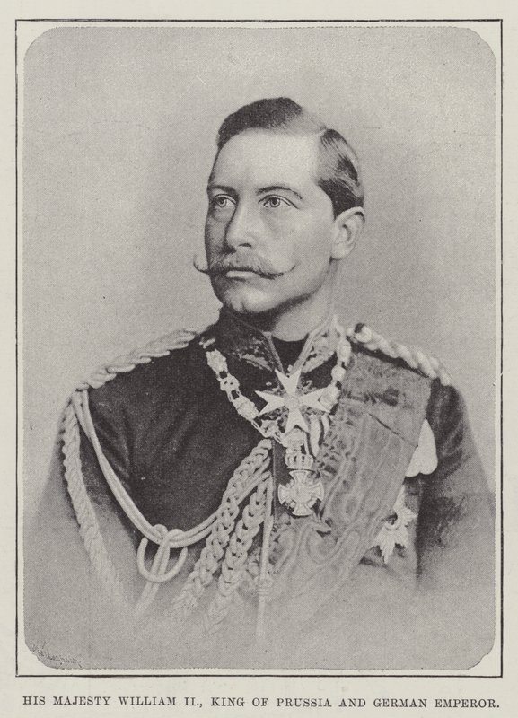 Jeho Veličenstvo Vilém II., král pruský a německý císař od English Photographer