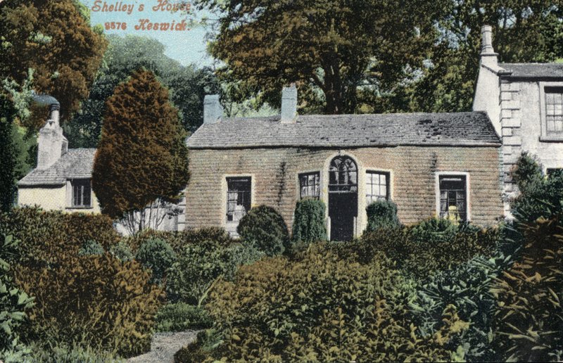 Domov anglického romantického básníka Percy Bysshe Shelley, Keswick, Cumbria od English Photographer