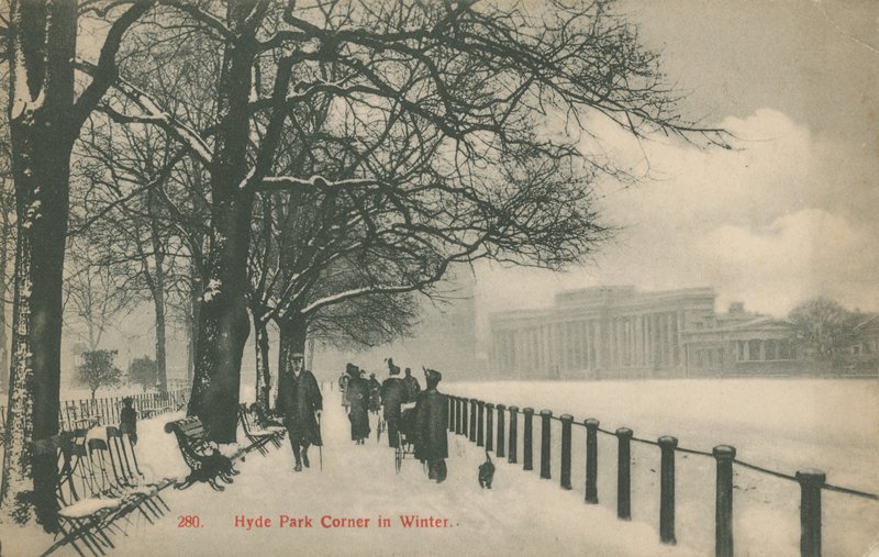 Hyde Park Corner v zimě, Londýn od English Photographer