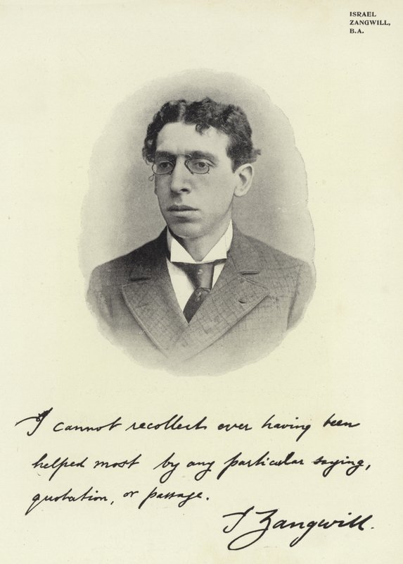 Izrael Zangwill, BA od English Photographer
