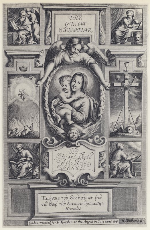 Jeremy Taylor, The Great Exemplar, J Flesher pro R Royston 1653 (č/b foto) od English Photographer