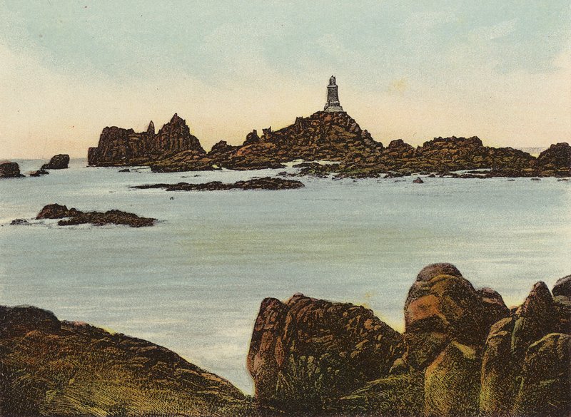 Dres: Corbiere Lighthouse (barevná fotografie) od English Photographer
