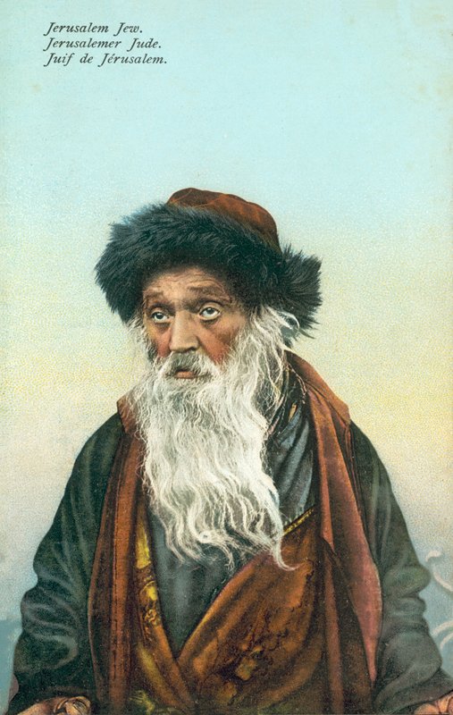Jeruzalémský Žid (kolorovaná fotografie) od English Photographer