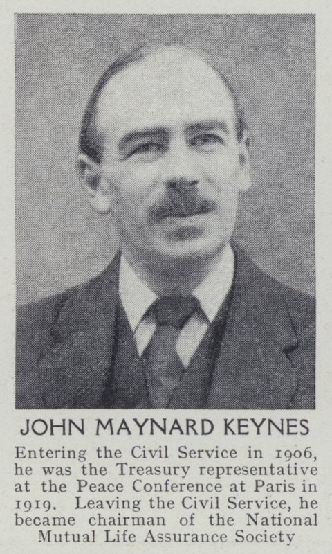 John Maynard Keynes (černobílá fotografie) od English Photographer