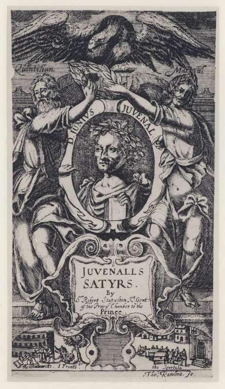 Juvenal, Satyrs, Tr Sir R Stapleton, H Moseley 1647 (černobílá fotografie) od English Photographer