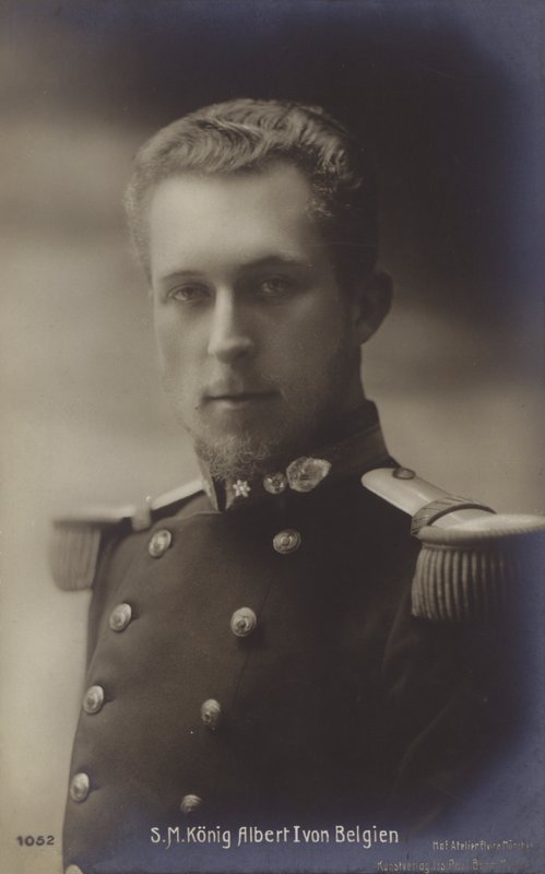 Belgický král Albert I. (čb fotografie) od English Photographer