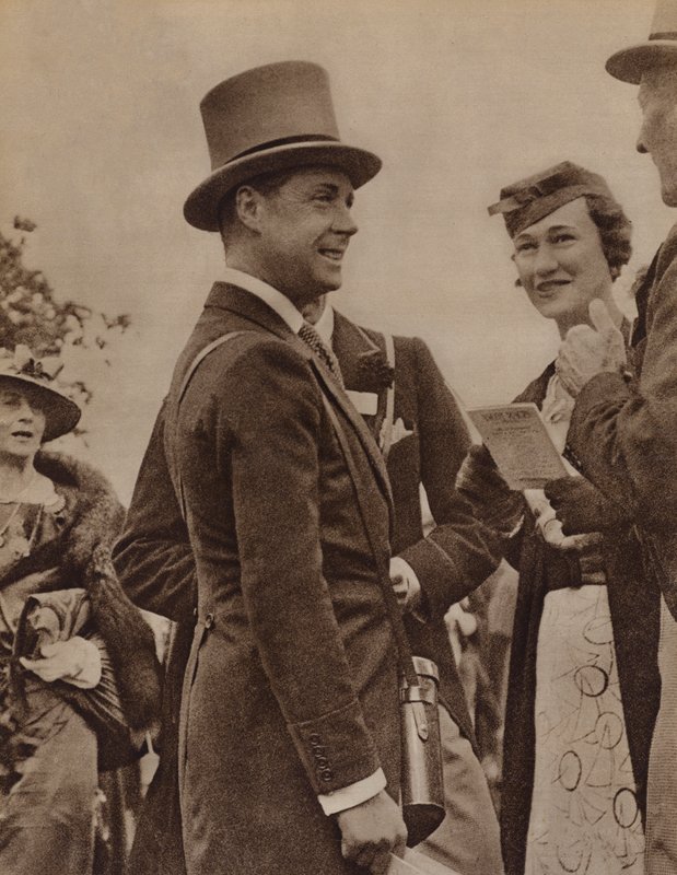 Král Edward VIII a paní Simpsonová v Ascotu od English Photographer