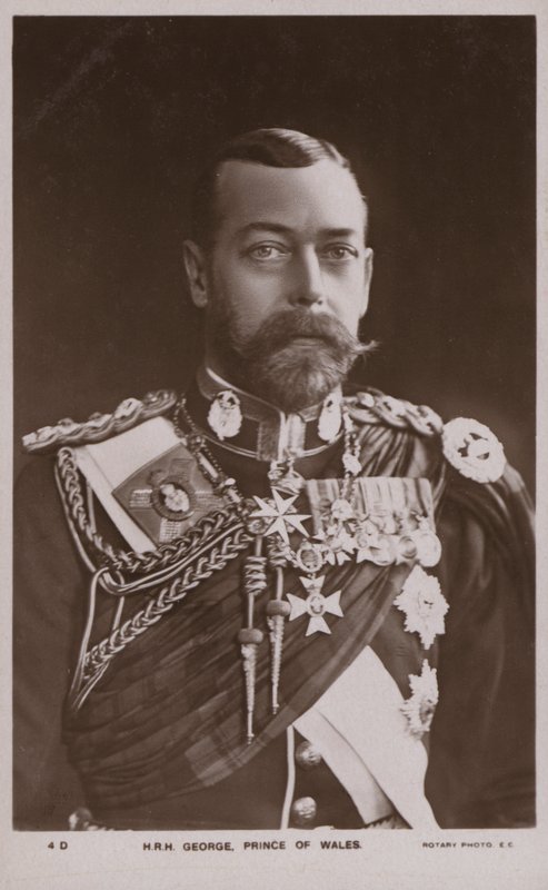 Král Jiří V., princ z Walesu (čb fotografie) od English Photographer