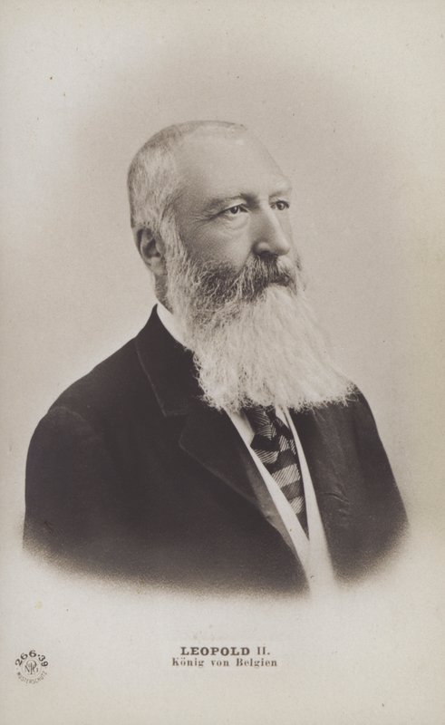 Belgický král Leopold II (čb fotografie) od English Photographer