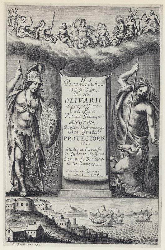 L de Gand, Paralela oliv, R I 1656 (černobílá fotografie) od English Photographer