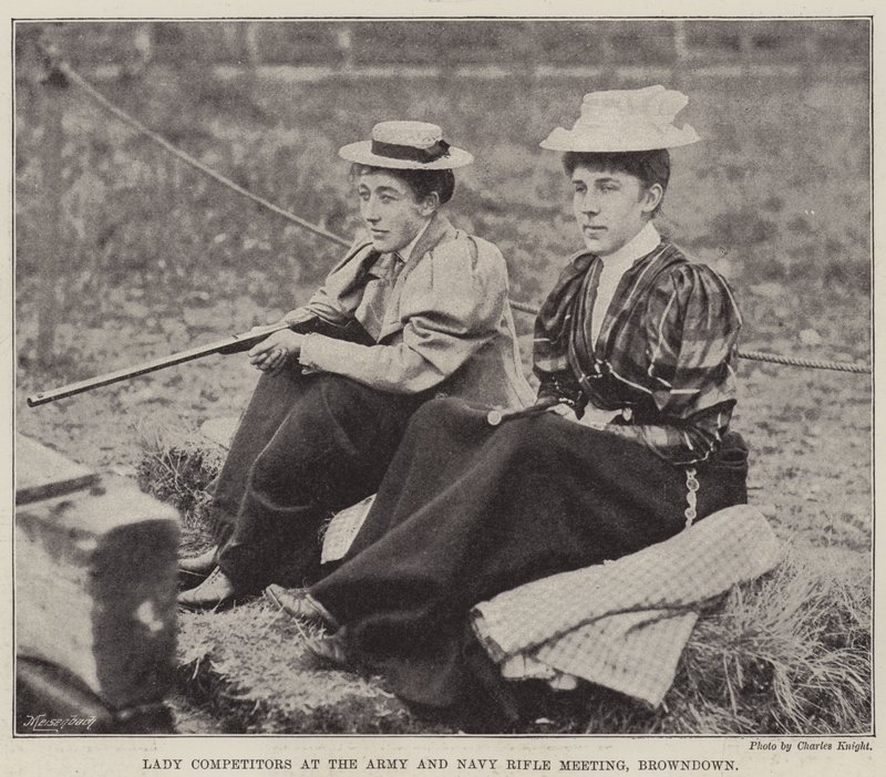 Lady soutěžící na setkání armády a námořnictva, Browndown od English Photographer