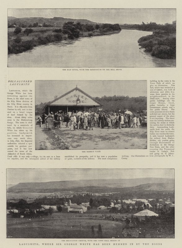 Ladysmith, kde byl sir George White obklíčen Búry od English Photographer