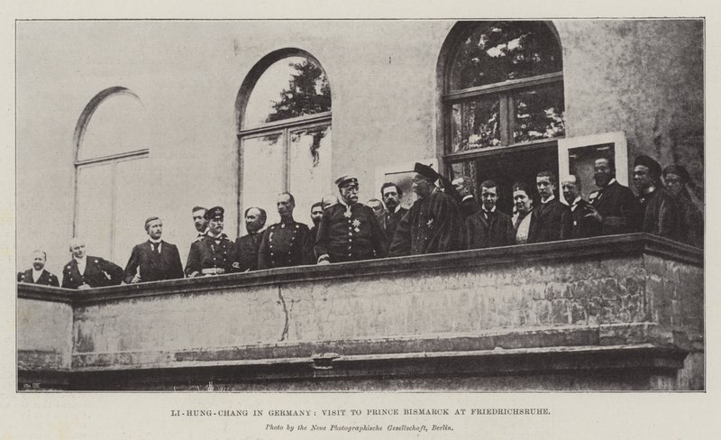 Li-Hung-Chang v Německu, návštěva prince Bismarcka ve Friedrichsruhe od English Photographer