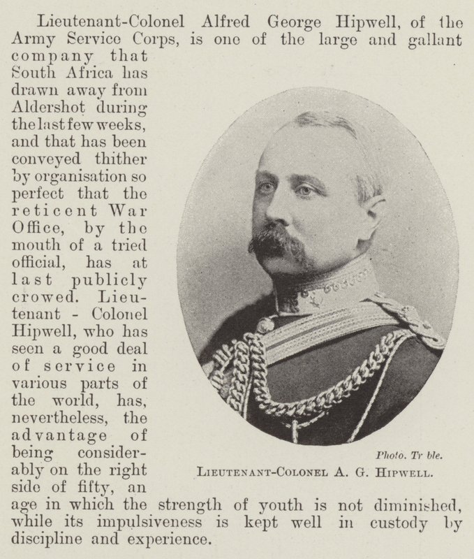 Podplukovník A G Hipwell od English Photographer
