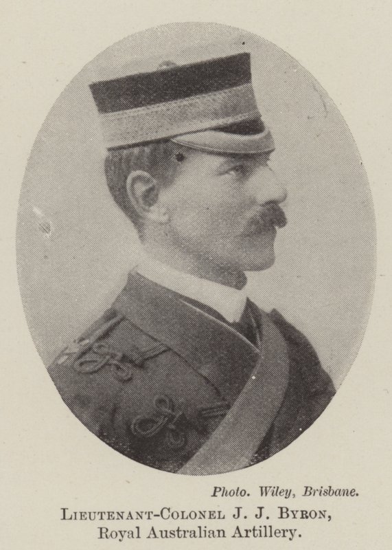 Podplukovník J J Byron, královské australské dělostřelectvo od English Photographer