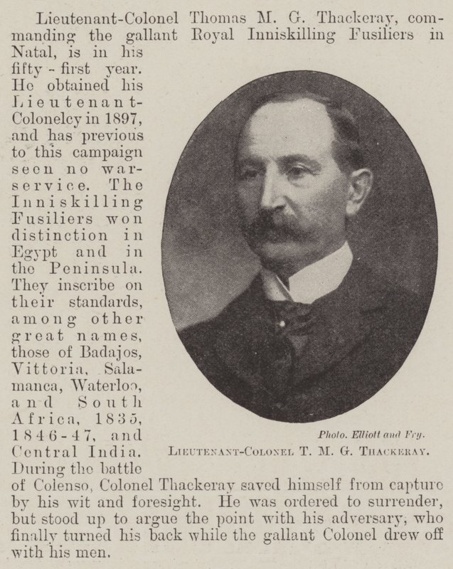 Podplukovník TM G Thackeray od English Photographer