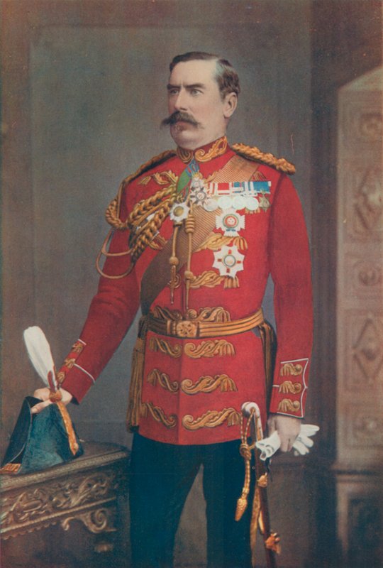 Generálporučík Sir Baker Creed Russel. Velící jižní obvod od English Photographer