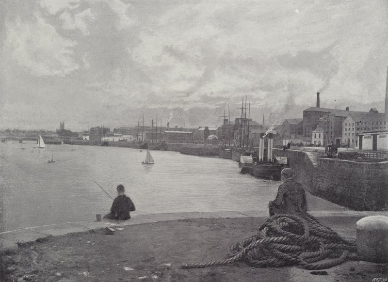 Limerick, doky a katedrála od English Photographer