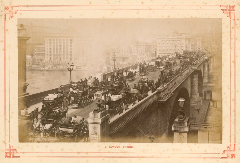 London Bridge, konec 19. století od English Photographer