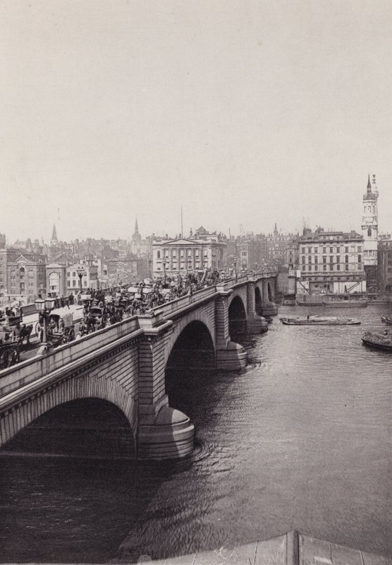 Londýn: London Bridge (černobílá fotografie) od English Photographer