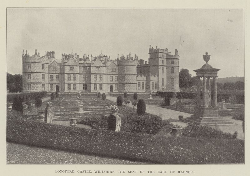 Hrad Longford, Wiltshire, sídlo hraběte z Radnoru od English Photographer