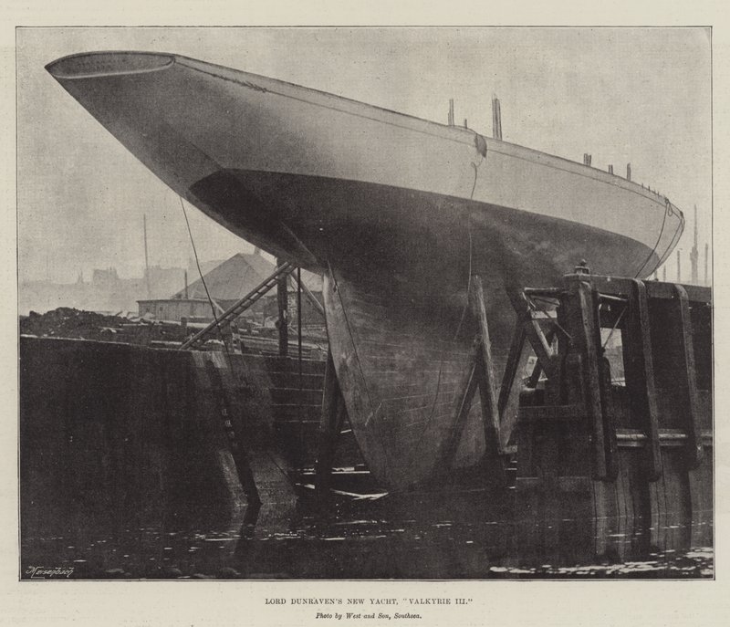Lord Dunravens New Yacht, Valkyrie III od English Photographer