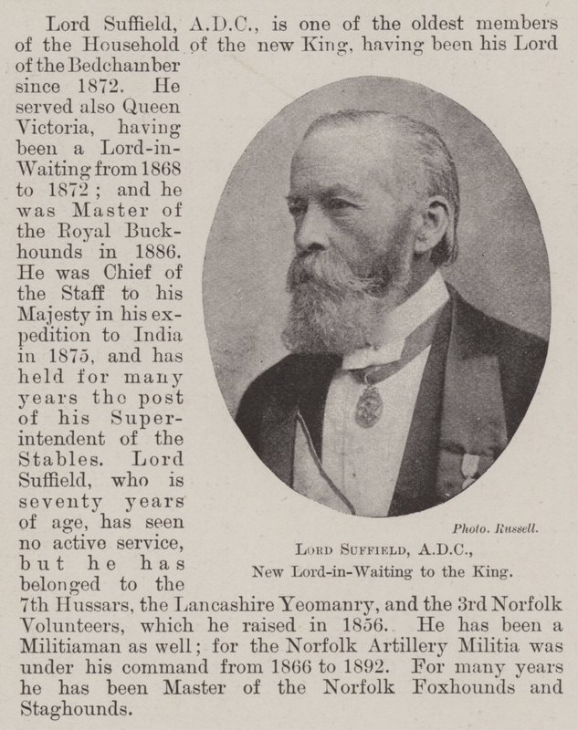 Lord Suffield, ADC, nový lord čekající na krále od English Photographer