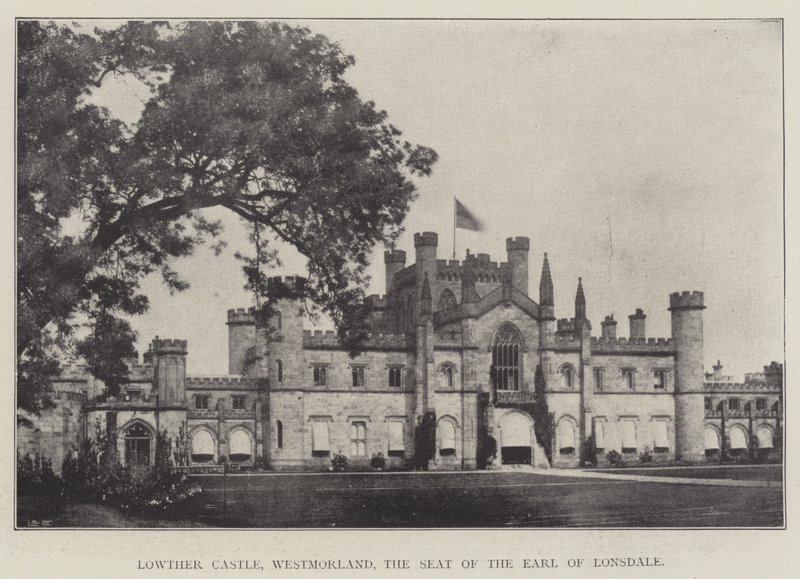 Lowther Castle, Westmorland, sídlo hraběte z Lonsdale od English Photographer