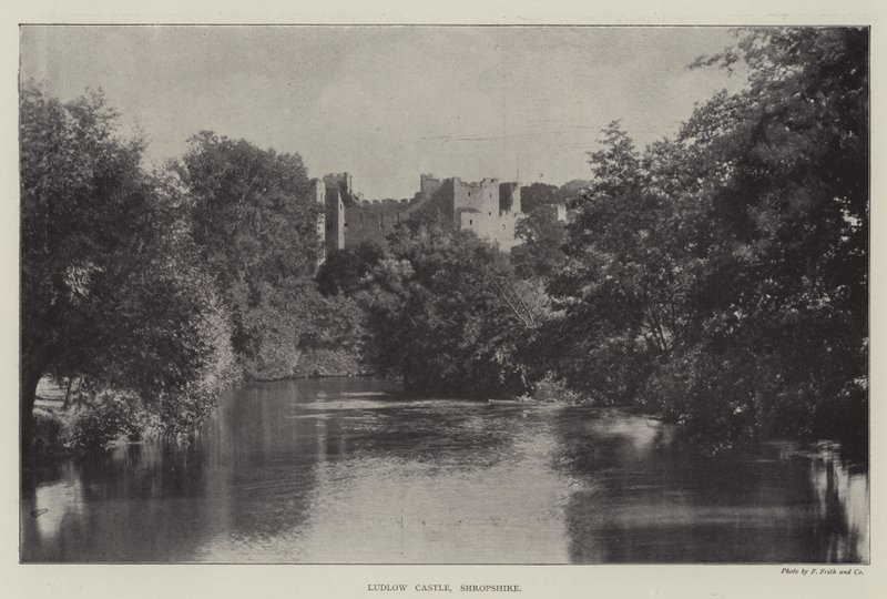 Hrad Ludlow, Shropshire od English Photographer