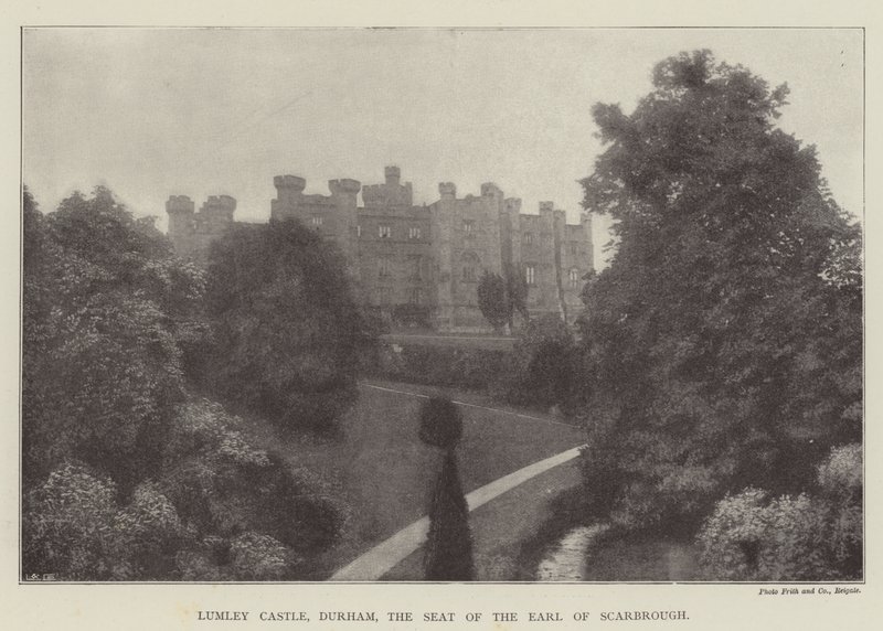 Hrad Lumley, Durham, sídlo hraběte ze Scarbrough od English Photographer