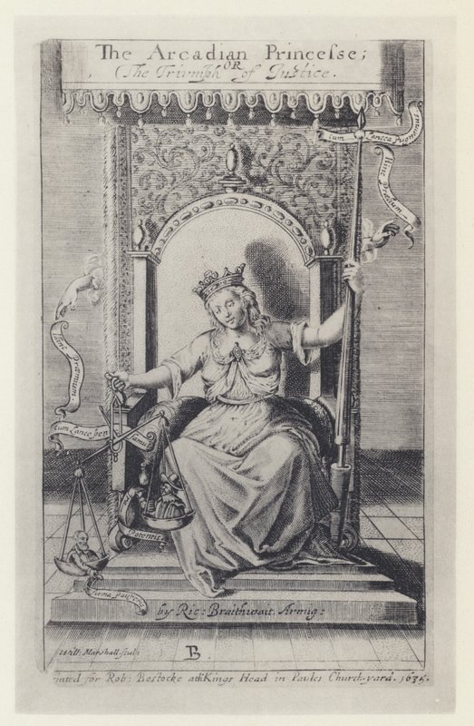 M Silesio, The Arcadian Princess, Tr R Brathwait, T Harper for Bostocke 1635 (č/b foto) od English Photographer