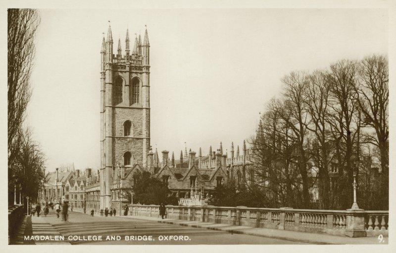 Magdalen College, Oxford (černobílá fotografie) od English Photographer