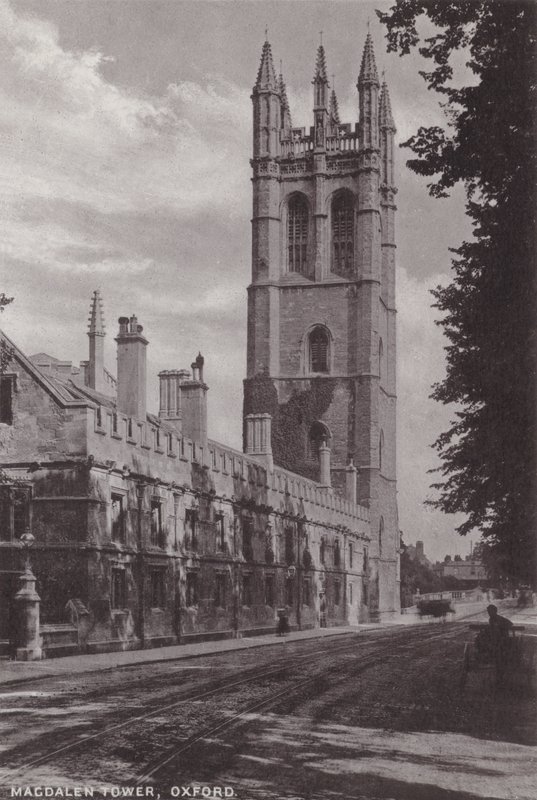 Magdalen Tower, Oxford od English Photographer