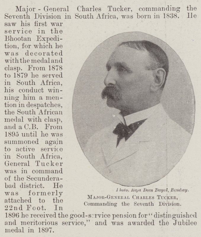 Generálmajor Charles Tucker, velící sedmé divizi od English Photographer