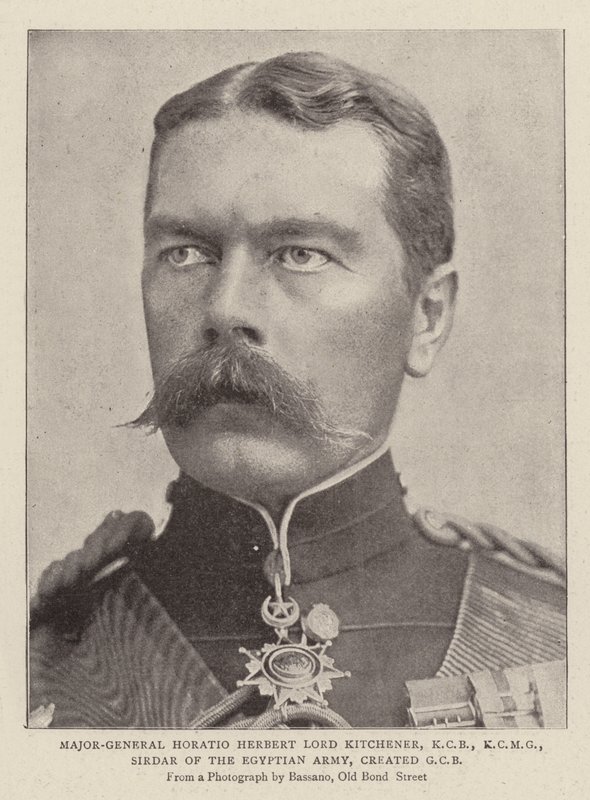 Generálmajor Horatio Herbert Lord Kitchener, KCB, KCMG, Sirdar egyptské armády, vytvořil GCB od English Photographer