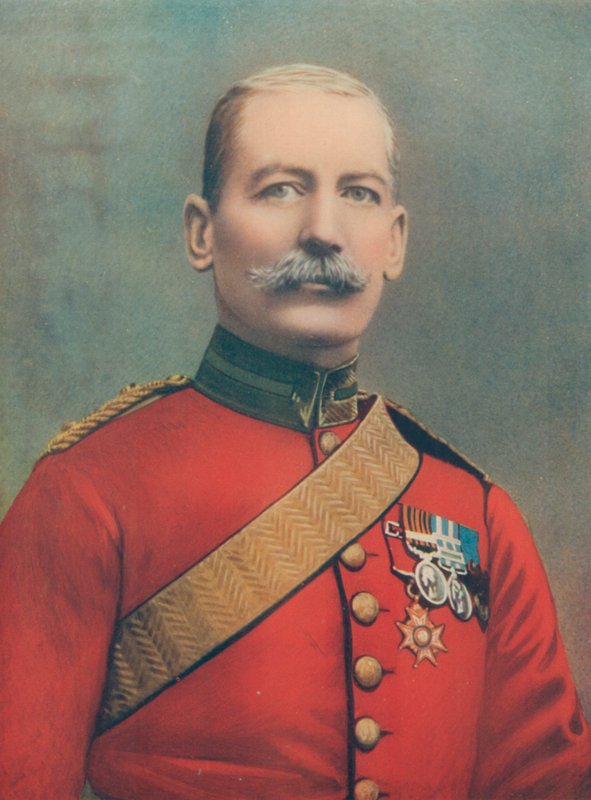 Generálmajor J. B. B. Dickson. velitel čtvrté jezdecké brigády jihoafrických polních sil od English Photographer