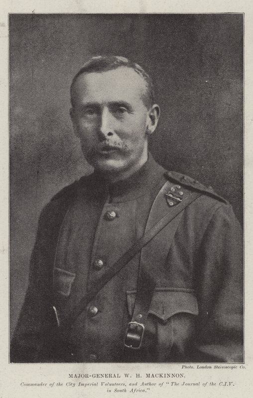 Generálmajor WH Mackinnon, velitel City Imperial Volunteers a autor The Journal of the CIV v Jižní Africe od English Photographer