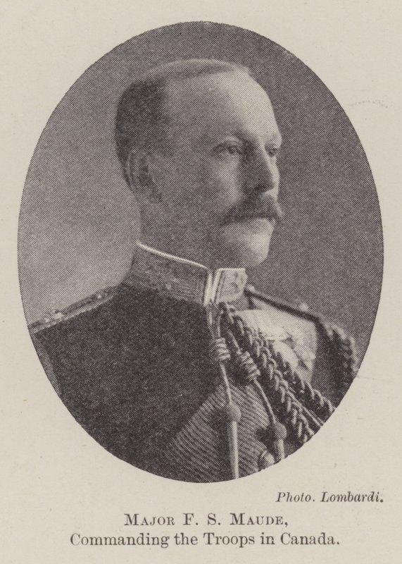 Major F. S. Maude, velící jednotkám v Kanadě od English Photographer