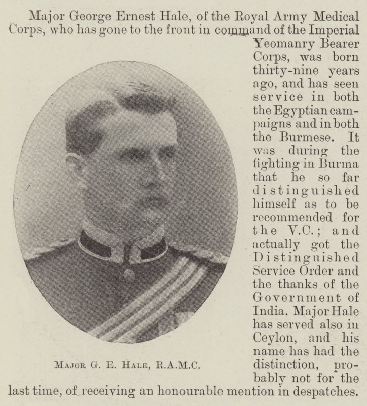 Major G E Hale, RAMC od English Photographer
