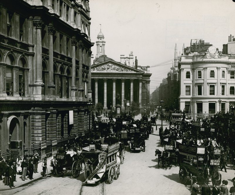 Mansion House Street, Londýn od English Photographer