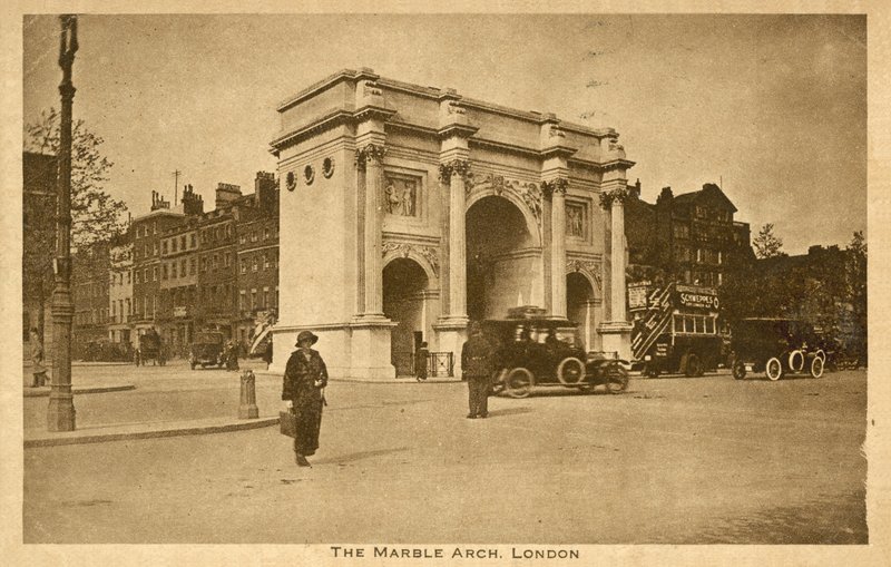 Marble Arch, Londýn (černobílá fotografie) od English Photographer