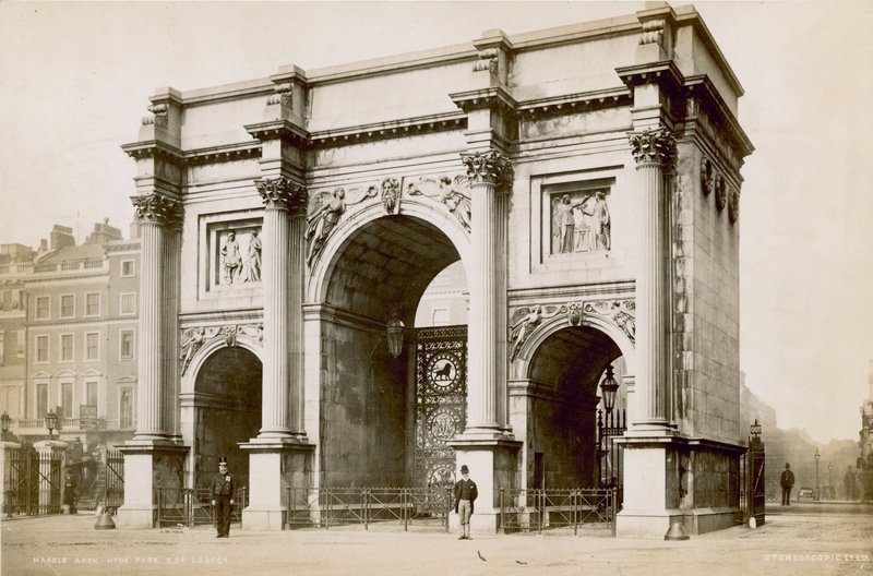 Marble Arch, Oxford Street, Londýn od English Photographer