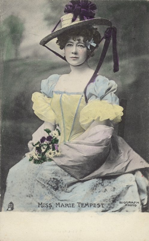 Marie Tempest , anglická zpěvačka a herečka (barevné foto) od English Photographer
