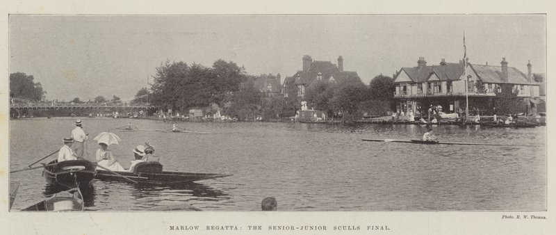Marlow Regatta, finále senior-junior sculls od English Photographer