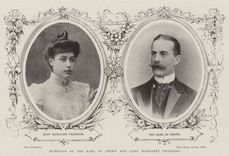 Sňatek hraběte z Crewe a lady Margaret Primrose od English Photographer