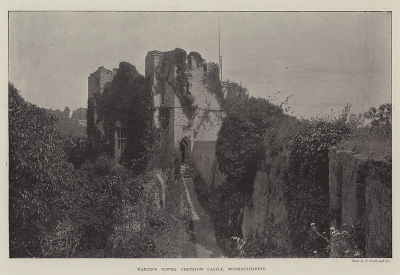 Martins Tower, hrad Chepstow, Monmouthshire od English Photographer