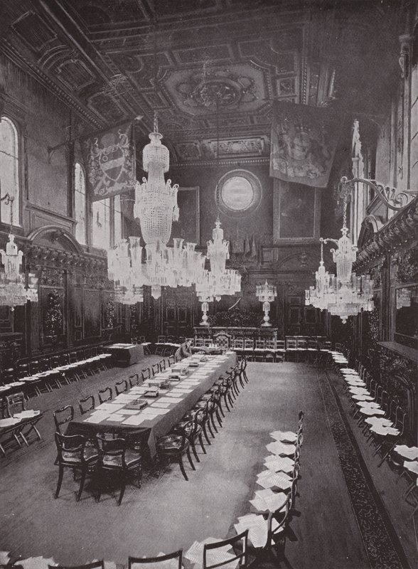 Mercers Hall, připravená na setkání v Livrejích od English Photographer