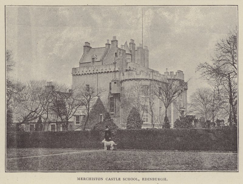 Merchiston Castle School, Edinburgh (rytina) od English Photographer