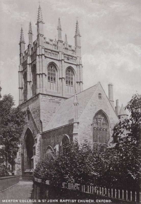 Merton College a St John Baptist Church, Oxford od English Photographer
